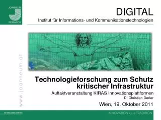 Technologieforschung zum Schutz kritischer Infrastruktur