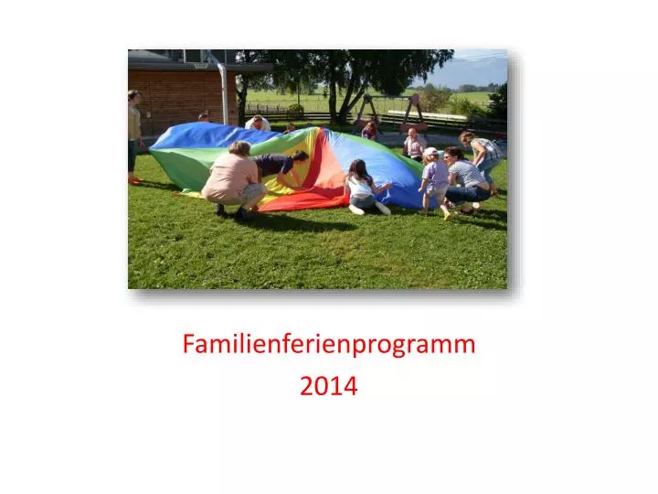 familienferienprogramm 2014