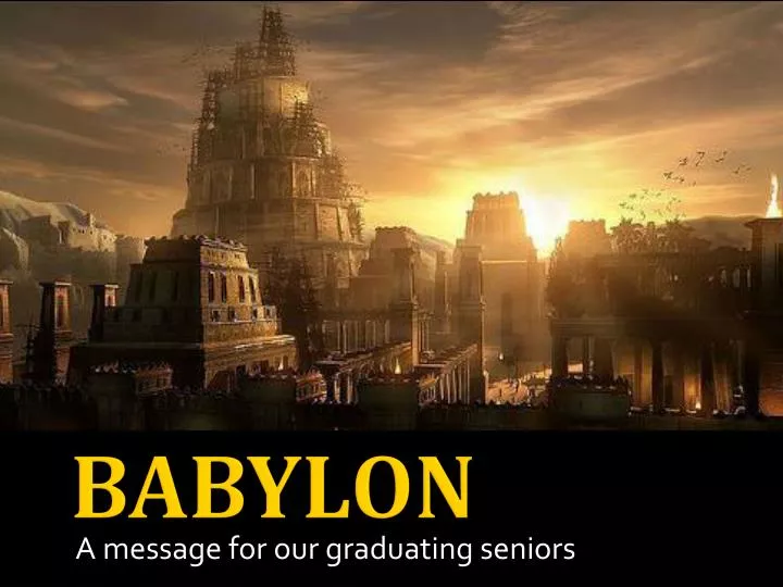 a message for our graduating seniors