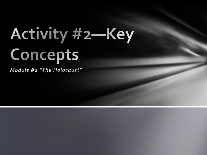 activity 2 key concepts