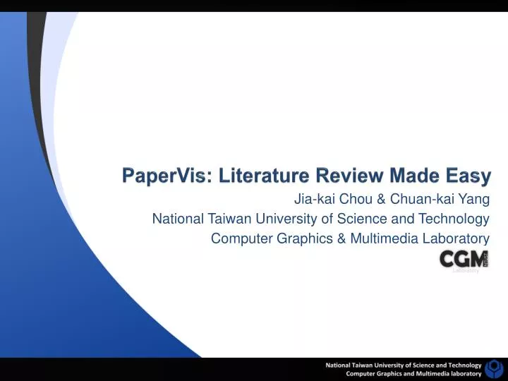 papervis literature review made easy