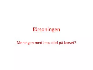 f rsoningen