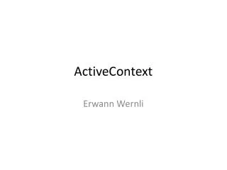 ActiveContext