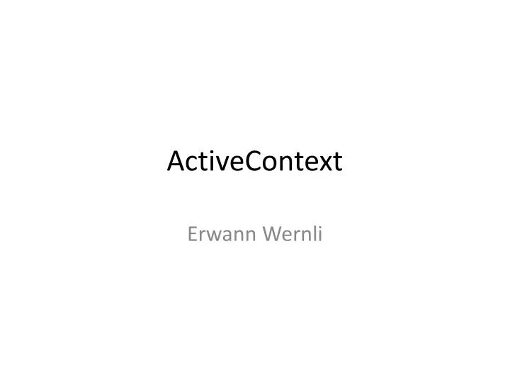 activecontext