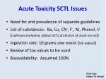 Acute Toxicity Guidelines for Chemical Substances: Review and Recommendations - slide 1