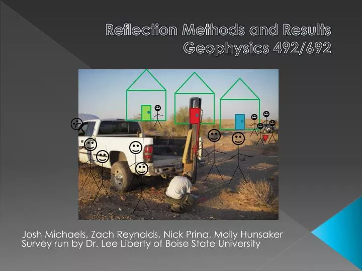 reflection methods and results geophysics 492 692