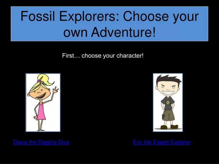 fossil explorers choose your own adventure