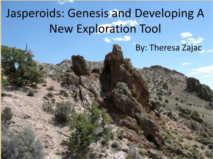 jasperoids genesis and developing a new exploration tool