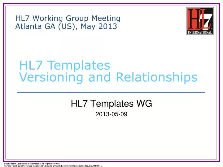 hl7 working group meeting atlanta ga us may 2013