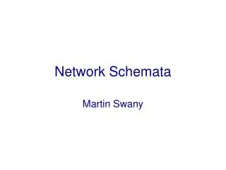 Network Schemata