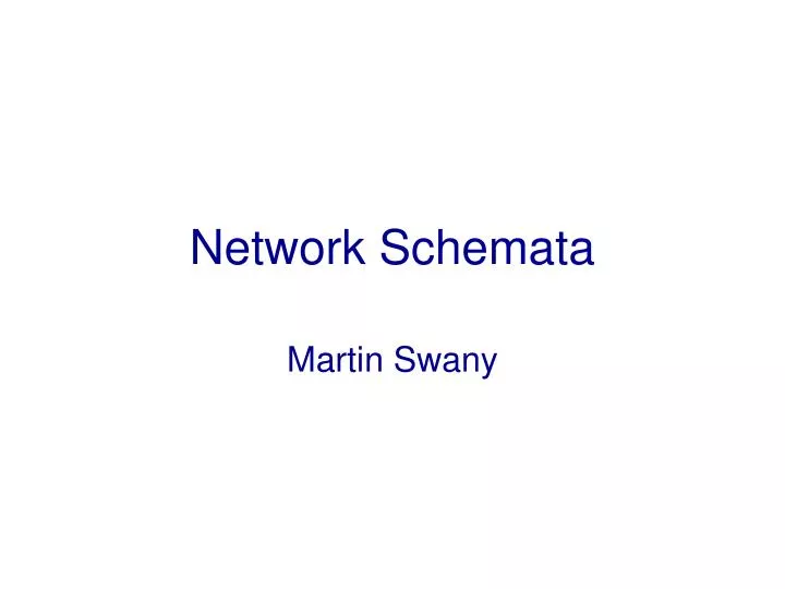 network schemata