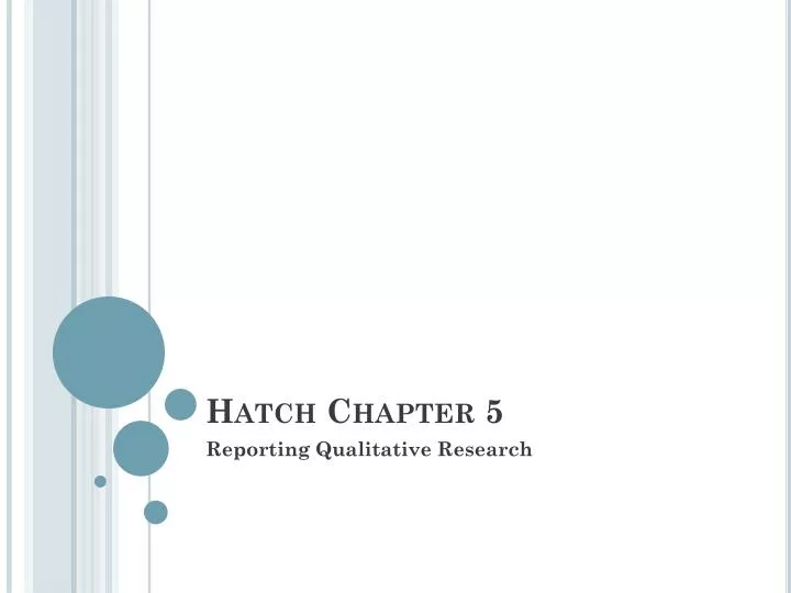 hatch chapter 5