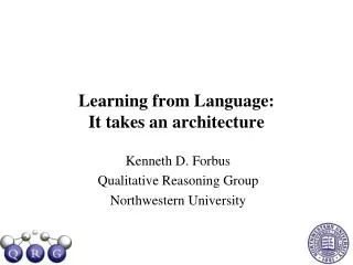 Learning from Language: It takes an architecture