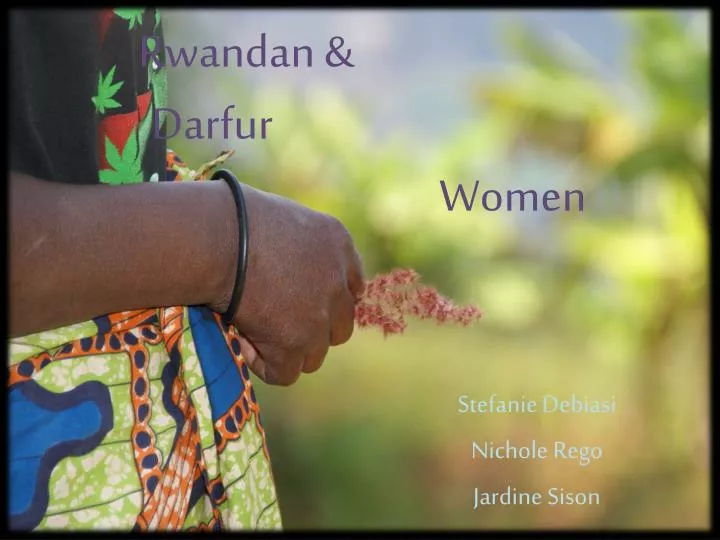 rwandan darfur women