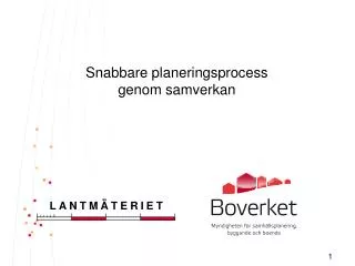 snabbare planeringsprocess genom samverkan