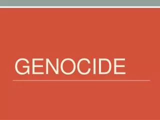 genocide