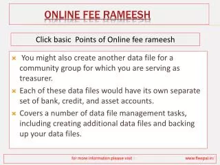 Anything You Must Learn Before submited online fee rameesh