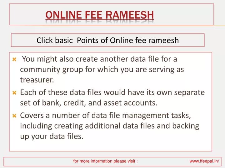 online fee rameesh