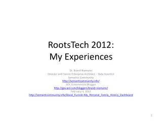 RootsTech 2012: My Experiences