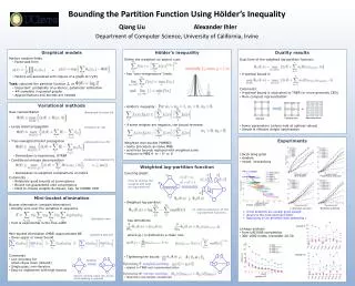 Weighted log-partition function