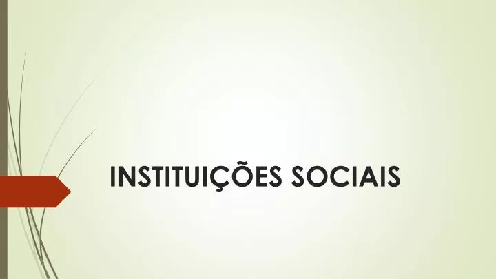 institui es sociais