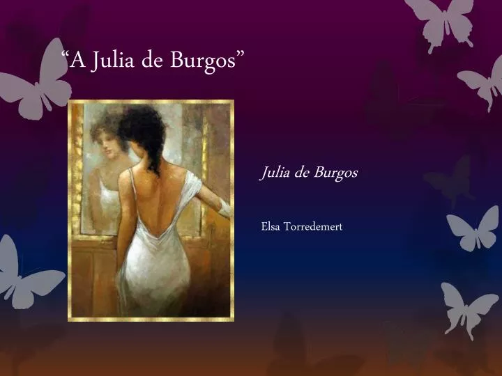 a julia de burgos