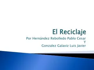 el reciclaje