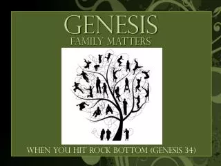 When you hit rock bottom (Genesis 34)