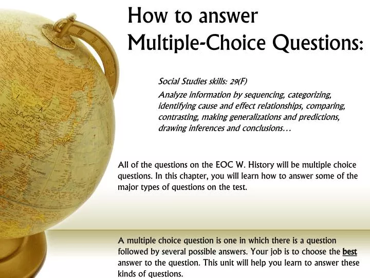 how to answer multiple choice questions