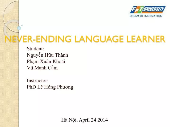never ending language learner
