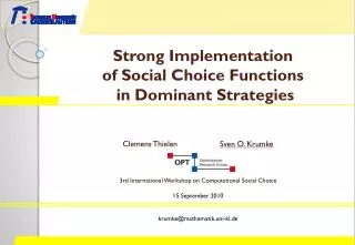 Strong Implementation of Social Choice Functions in Dominant Strategies