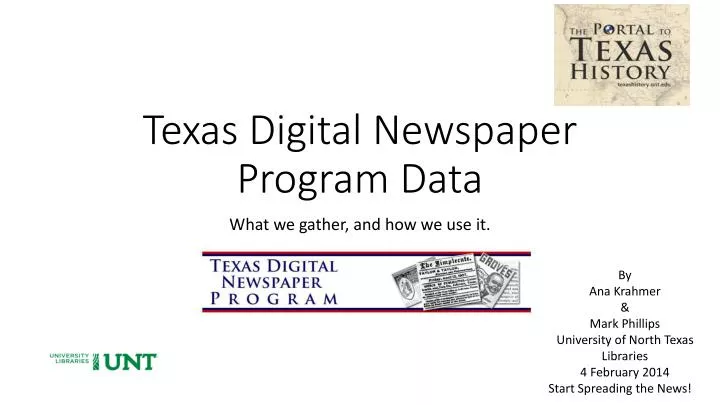 texas digital newspaper program data