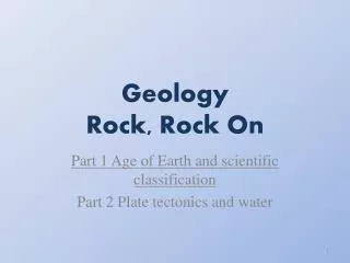 Geology Rock, Rock On