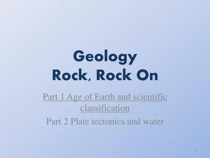 geology rock rock on