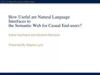 How Useful are Natural Language Interfaces to the Semantic Web for Casual End-users?