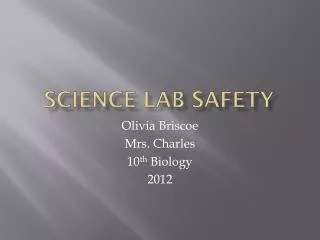 Science Lab Safety