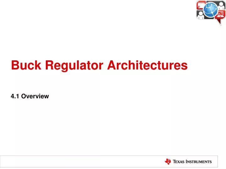 buck regulator architectures