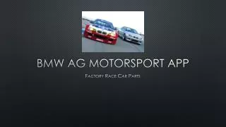 BMW AG MOTORSPORT APP