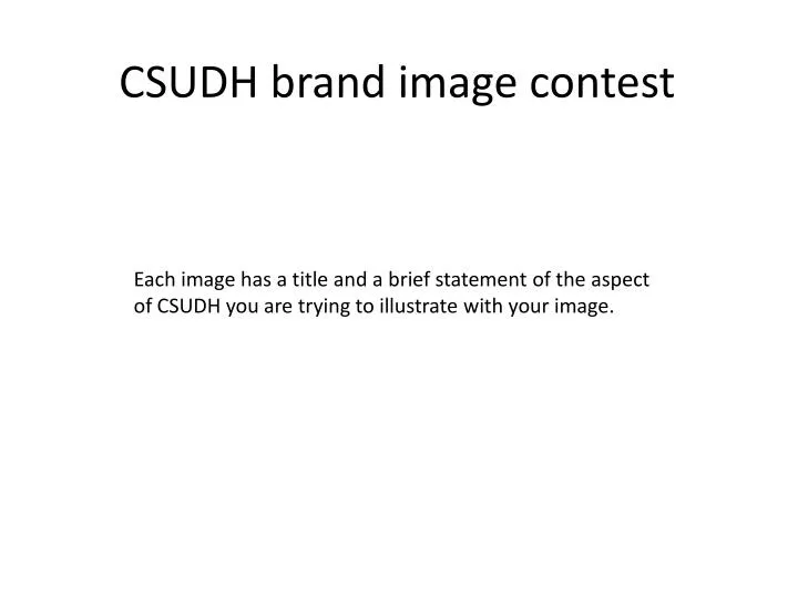 csudh brand image contest