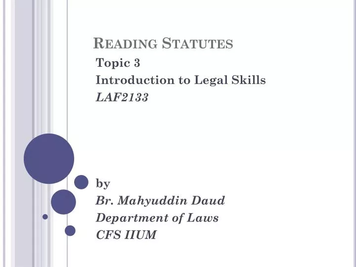 reading statutes