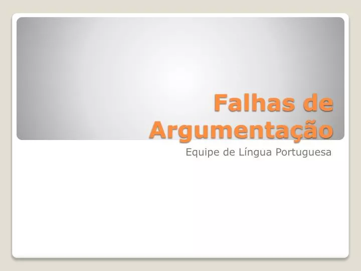 falhas de argumenta o