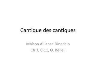 cantique des cantiques