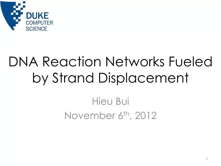 dna reaction networks fueled by strand displacement