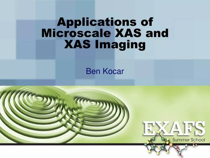 applications of microscale xas and xas imaging