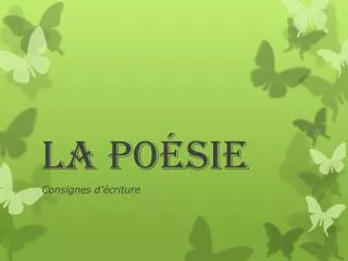 la po sie