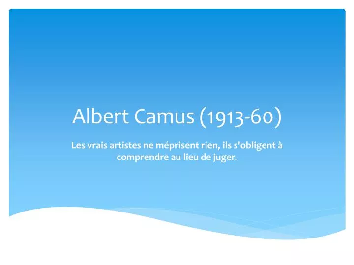 albert camus 1913 60