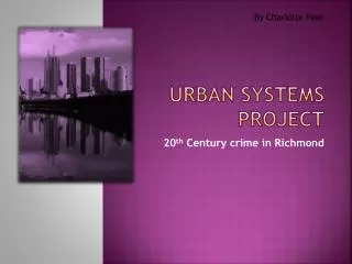 Urban systems project