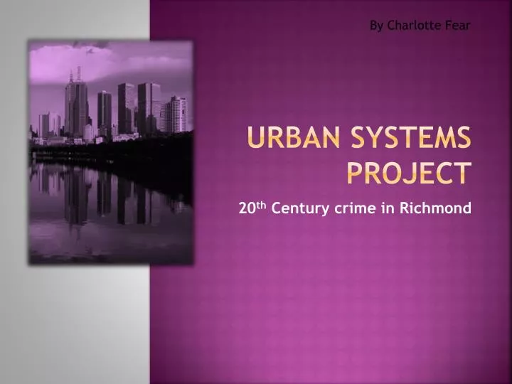 urban systems project