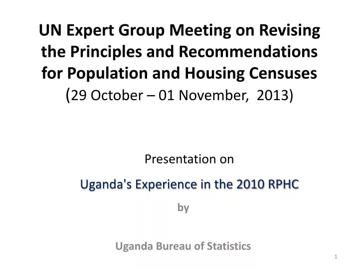 by uganda bureau of statistics