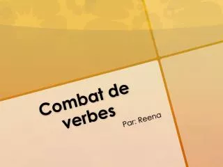 combat de verbes